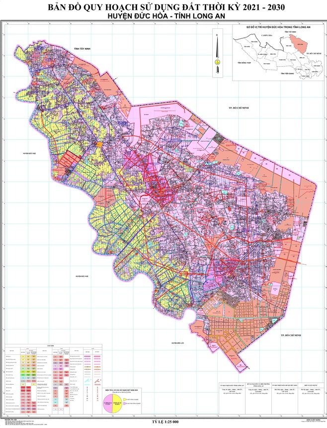 Bản đồ quy hoạch huyện Đức Hòa Long An đến năm 2030 (mới nhất)