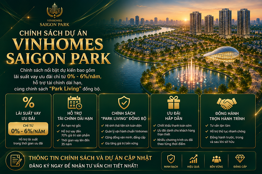 Vinhomes Saigon Park đại đô thị tây bắc Thành Phố Hồ chí Minh