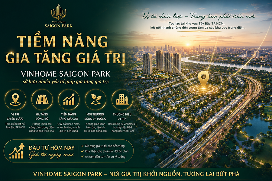 Vinhomes Saigon Park đại đô thị tây bắc Thành Phố Hồ chí Minh