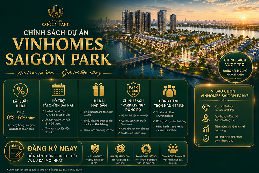 Vinhomes Saigon Park đại đô thị tây bắc Thành Phố Hồ chí Minh